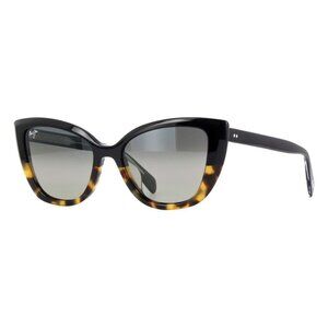 New MAUI JIM Blossom Havana Polarised Cat Eye GS892 02 Sunglasses Women